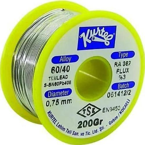 200 gr Makara 60/40 0,75 mm Lehim Teli (Pastalı)