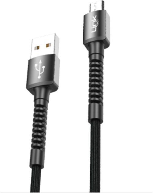 USB-Micro 1M Şarj Data Kablosu 3A Siyah/Beyaz