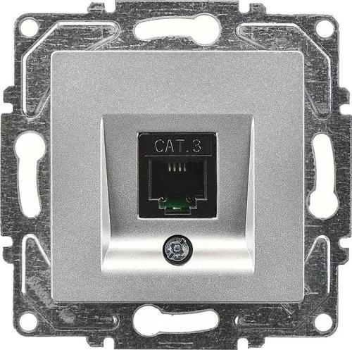 EQONA GÜMÜŞ NÜMERİS TELEFON PRİZİ CAT3 MEKANİZMA