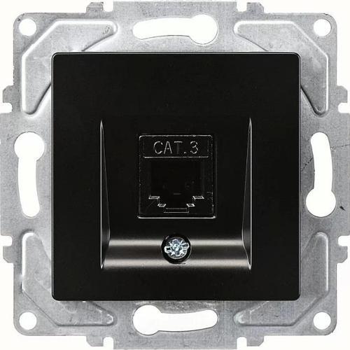 EQONA SİYAH NÜMERİS TELEFON CAT3 PRİZ DÜĞME MEKANİZMA