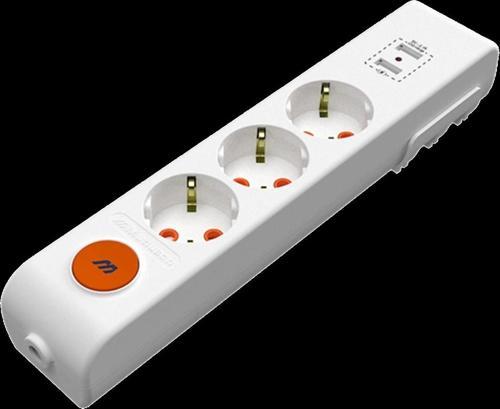 Rİ-TECH ÜÇLÜ USB TOPRAKLI GRUP PRİZ KLEMENSLİ ANAHTARLI