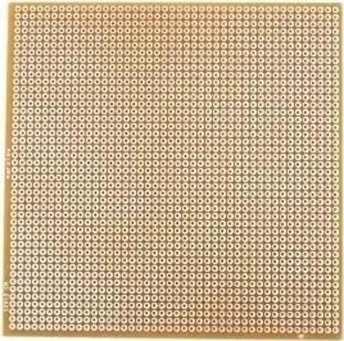 120x120mm Delikli Bakır Plaket Tek Taraflı Devre Kartı 12x12