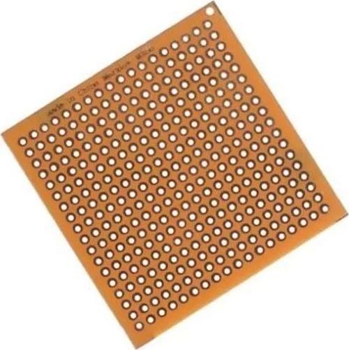50x50mm Delikli Bakır Plaket Tek Taraflı Devre Kartı 5x5