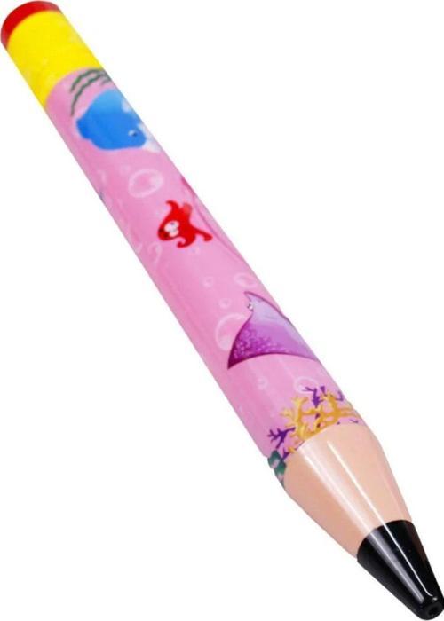 Kalem Şekilli Resimli Su Pompası 44 Cm Deniz Havuz Oyuncağı Water Pump Mavi Pembe