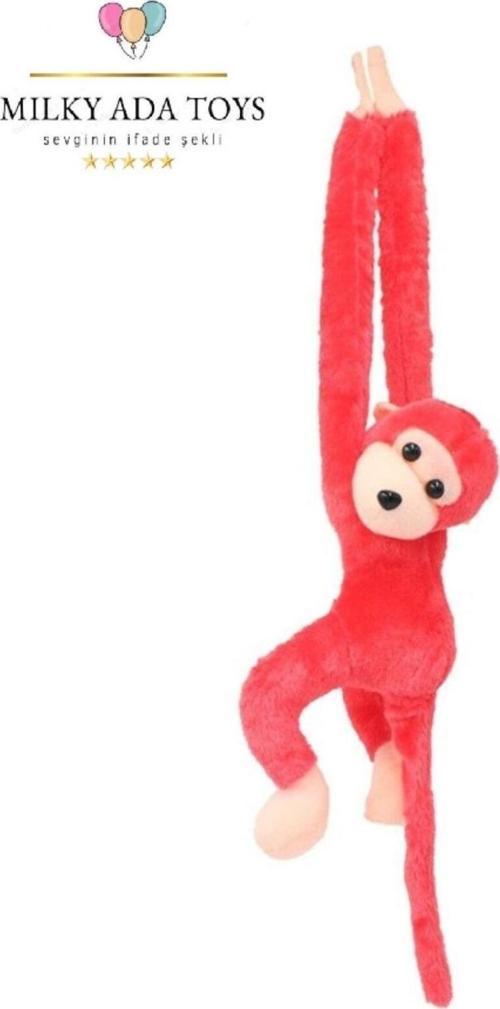Pelus Maymun Sesli Sarılan Cırt Cırtlı 55 Cm 4 Farklı Renk