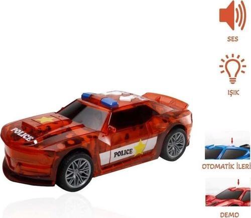 Hareketli Sesli Ve Işıklı Polis Aarabası Pilli 19 Cm