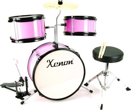 Xnd33Pnk Çocuk Bateri Seti Pembe