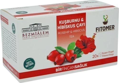 Kuşburnu & Hibiskus Çayı 1,5  gr 20 Li Paket