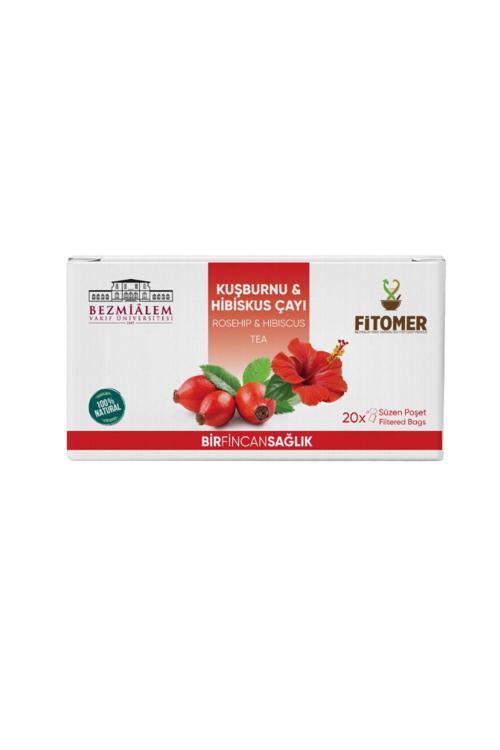 Kuşburnu & Hibiskus Çayı 1,5  gr 20 Li Paket