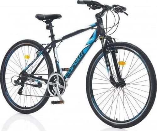 Trivor 5.1 V Fren Shimano 21 Vites 28 Jant Şehir Tur Bisikleti Koyu Gri Mavi Beyaz 18 Kadro