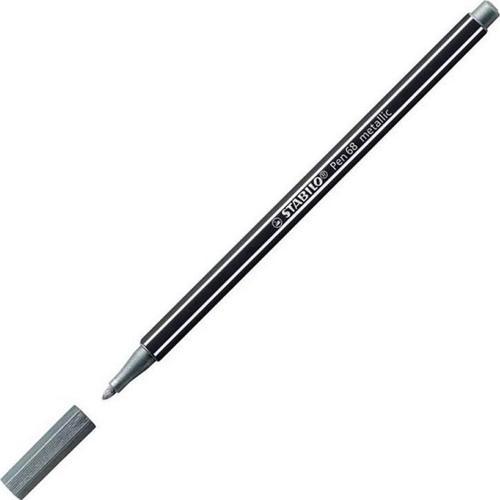 STABILO KEÇELI KALEM PEN 68 METALIK GÜMÜS 68/805 - (10 Adet)