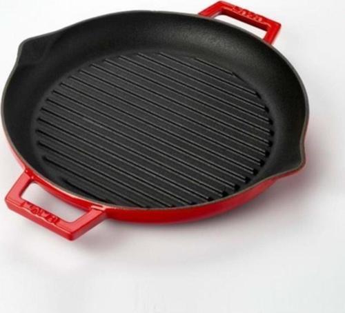 Yuvarlak Grill Tava 26 Cm Kırmızı Lvysgt26K0R
