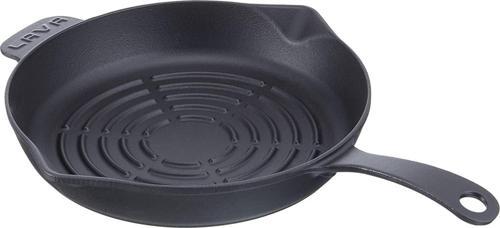 Tava Döküm Demir Metal Kulplu Yuvarlak Izgara 28 Cm