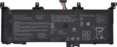 Asus Strix GL502VS-GZ440, GL502VS-Q72S-CB Batarya, Pil / Ver.2