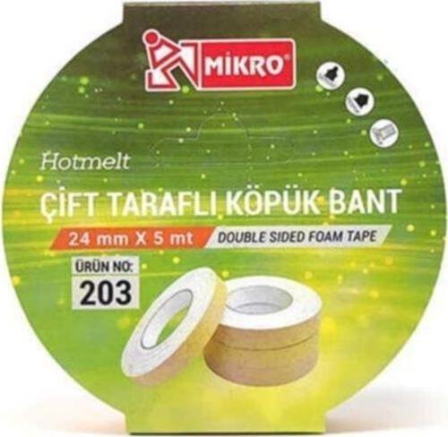 Çift Taraflı Köpük Bant 24*5 Bnt-203 (1 Adet)