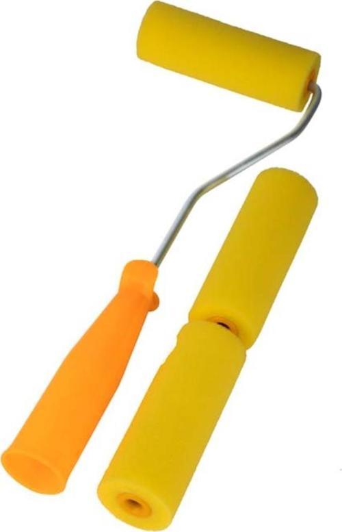 Sarı Sünger Metal Sap Boyama Rulo Set 10 Cm Büyük