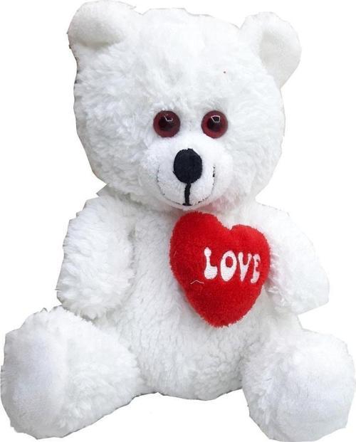 Sevgiliye Özel Hediye Oyuncak Peluş Kalpli Ayı 30 Cm