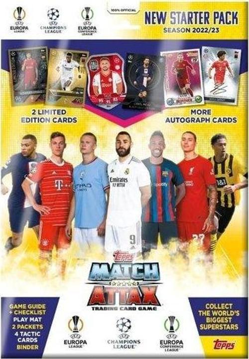 UEFA Şampiyonlar Ligi 22/23 Sezonu Match Attax Başlangıç Paketi