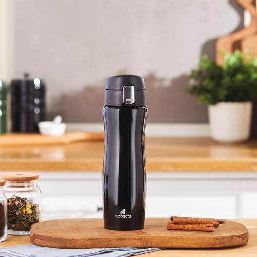 Jüpiter Sızdırmaz Çelik Termos Siyah 395 ml