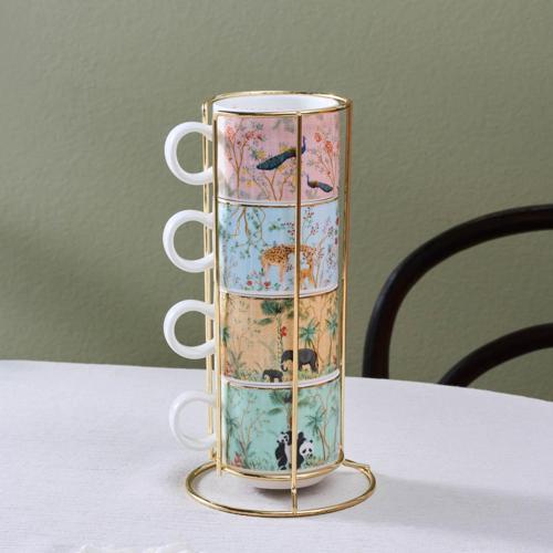 Lavinya 5 Parça Standlı Kupa Seti