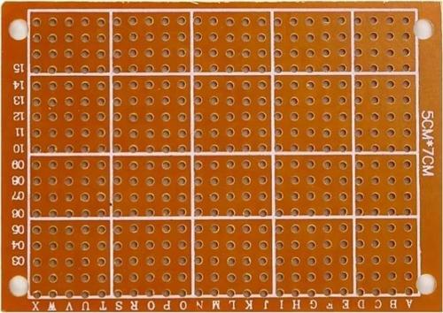 5X7CM Pertinaks Pcb Proto 10X24 432 Adet Bakır Delik Prototip Deney Kartı 2.54MM Pertenaks