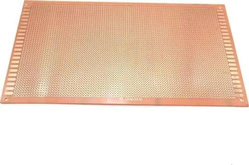 Delikli Plaket 13X25 Cm Delikli Pertinaks Bakır Plaket Tek Yüzey