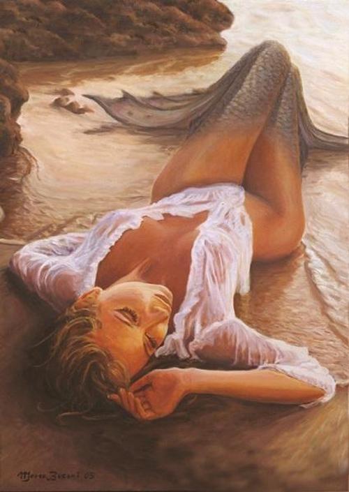 Gün Batımında Deniz Kızı 1000 Parça Puzzle