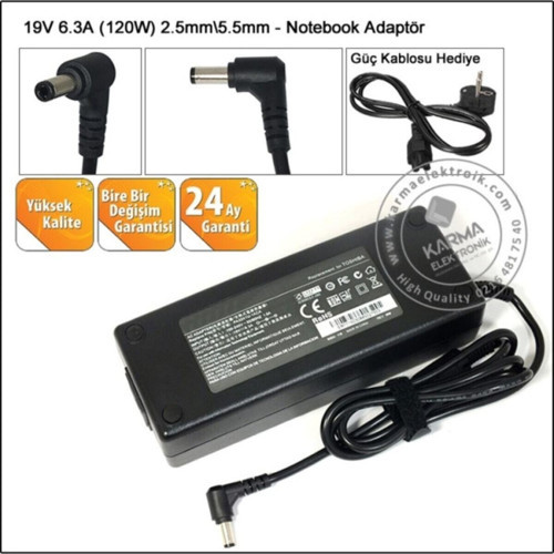 Monster Abra A5 V15.5.6, A5 V15.5.7, A5 V15.5.8 Notebook Adaptör, Şarj Aleti Cihazı 120W