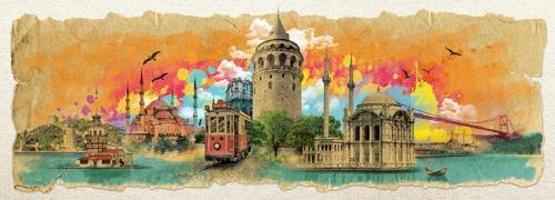 İstanbul Kolajı  1000 Parça Panorama Puzzle