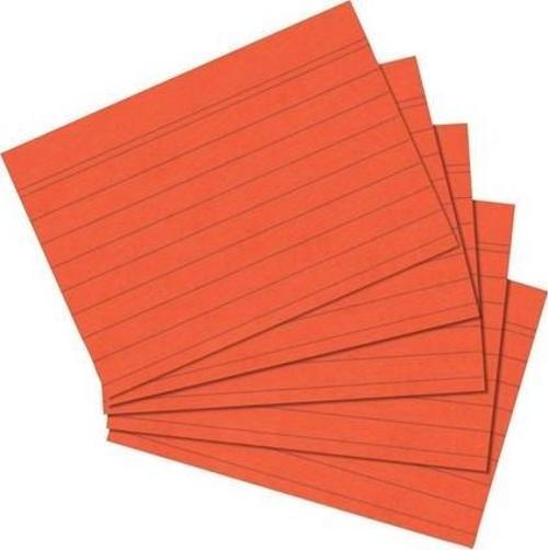 Herlitz Kartotek A7 100'lü Çizgili Turuncu HRLTZ10901197
