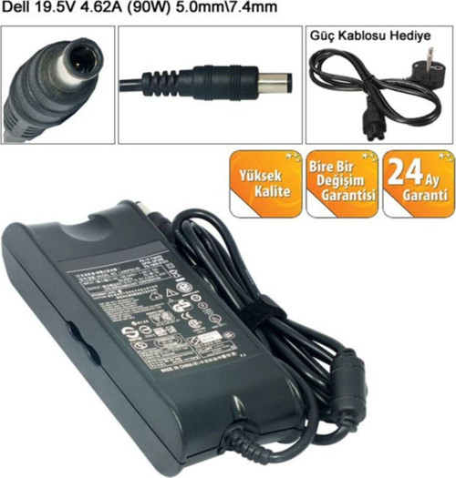 Latitude 13 3440 3540 Şarj Adaptörü (19.5V 4.62A 90W - 7.4*5.5mm)