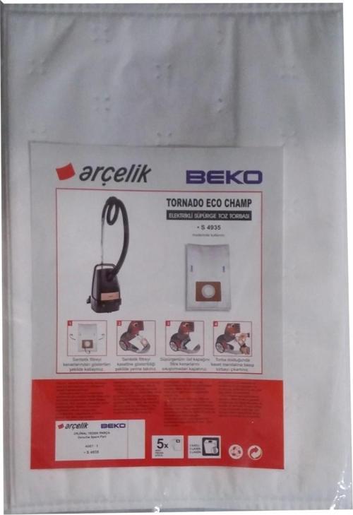Arçelik S 4935 Süpürgeye Uygun Sentetik Toz Torbası