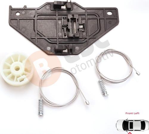 Peugeot Partner Mk2 Tepee Için Ön Sol Cam Kriko Seti 9221er