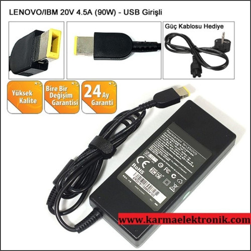 Lenovo 36200612 Notebook Adaptör - Laptop Şarj (Afila 20V 4.5A 90W)