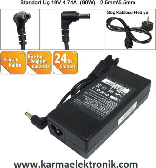 Asus X5jx5mx5mdx5mf Uyumlu Notebook Adaptör 90w - 19v 4.74a