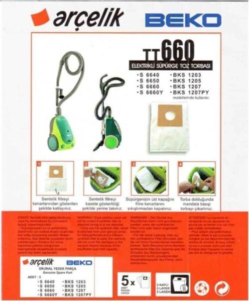 Arçelik S6660Y Toz Torbası