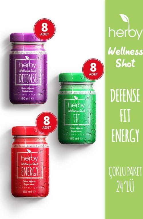 Wellness Shot 24'lü Deneme Paketi Bitki Bazlı İçecek 60 ml