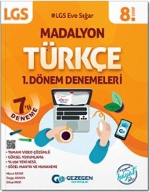 8. Sınıf LGS 1. Dönem Türkçe 7 li Denemeleri Gezegen Yayınları