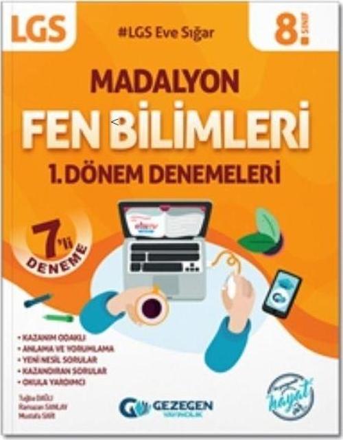 8.Sınıf Madalyon Fen Bilimleri 1.Dönem Denemeleri Gezegen Yayıncılık