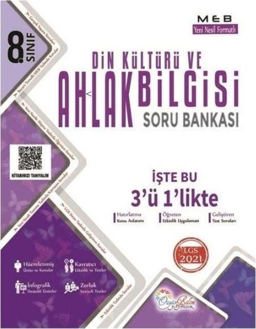 8.Sınıf LGS Din Kültürü ve Ahlak Bilgisi Soru Bankası Özgün Bilim Yayınları