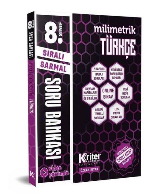 LGS Sıralı Sarmal Milimetrik Türkçe Soru Bankası