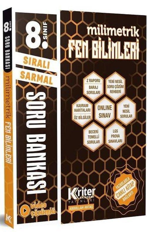 LGS Sıralı Sarmal Milimetrik Fen Bilimleri Soru Bankası