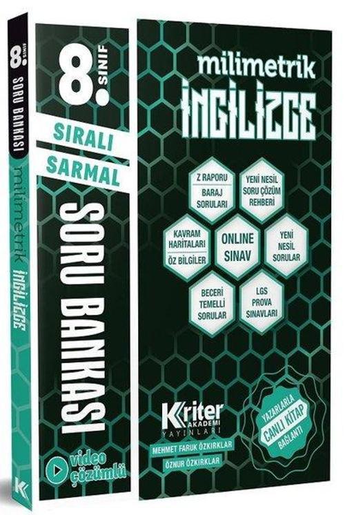 LGS Sıralı Sarmal Milimetrik İngilizce Soru Bankası