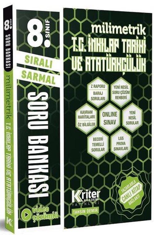 LGS Sıralı Sarmal Milimetrik T.C. İnkılap Tarihi Soru Bankası