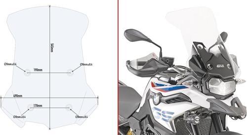 D5127ST BMW F 750 GS - F 850 GS (18-19) Rüzgar Siperlik