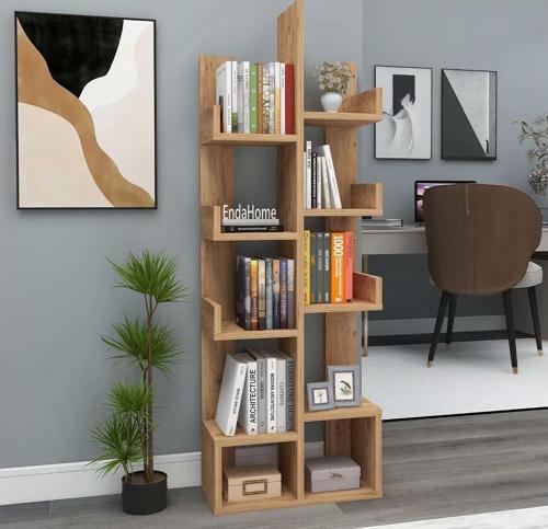 Home Enda Pamfilya 10 Bölmeli/Raflı Kitaplık Atlantik Çam