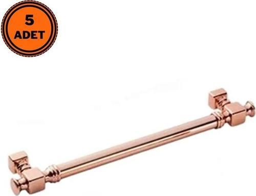 5 Adet Doğanlar Dragon 128 mm Mobilya Kulp Süper Rose Bronz