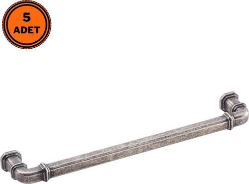 5 Adet Doğanlar Gusto 128 mm Mobilya Kulp Antik Gümüş