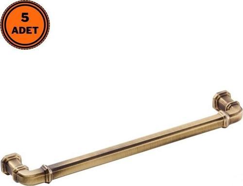 5 Adet Doğanlar Gusto 128 mm Mobilya Kulp Olifka Antik Sarı