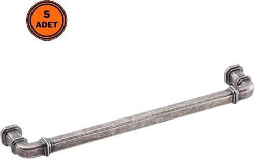 5 Adet Doğanlar Gusto 192 mm Mobilya Kulp Antik Gümüş